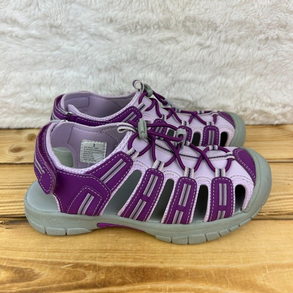 Khombu Other - Khombu Girls Sizes 1 2 4 Hiking Water Shoes Sandals Closed Toe Purple Outdoor